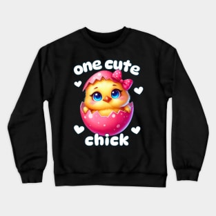 One Cute Chick Crewneck Sweatshirt
